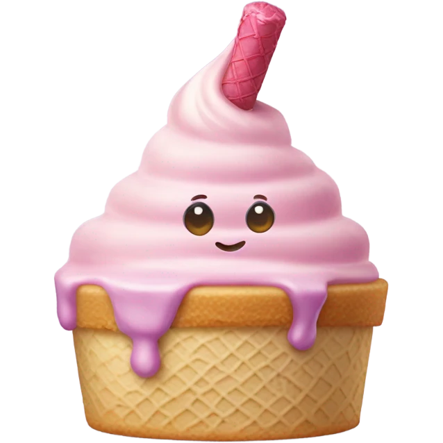 Birthday cake flavored ice cream emoji