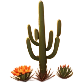 Cinematic Realistic Desert Emoji in a frame, Expansive and arid, with vast stretches of golden sand dunes and scattered cacti, the sun casting a warm, almost orange glow over the dry, cracked earth. The horizon blurs into a heat shimmer, while the occasional desert flower adds a splash of color to the barren landscape. Soft glowing outline, capturing the essence of the harsh yet stunning beauty of the desert, calm and quiet, filled with silence and mystery. emoji