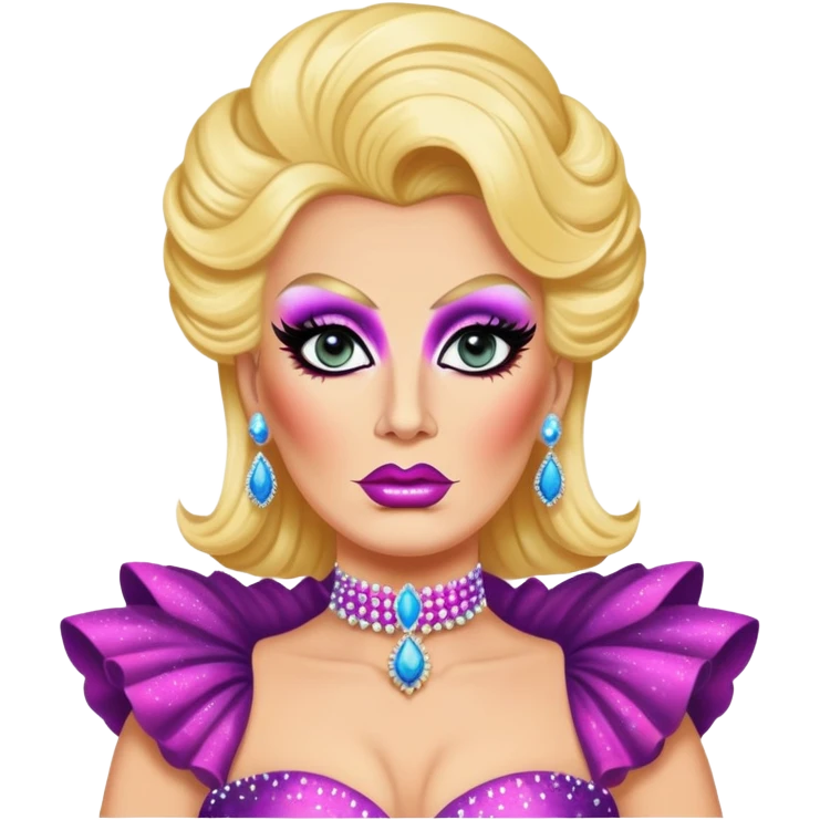 Trump as a drag queen emoji