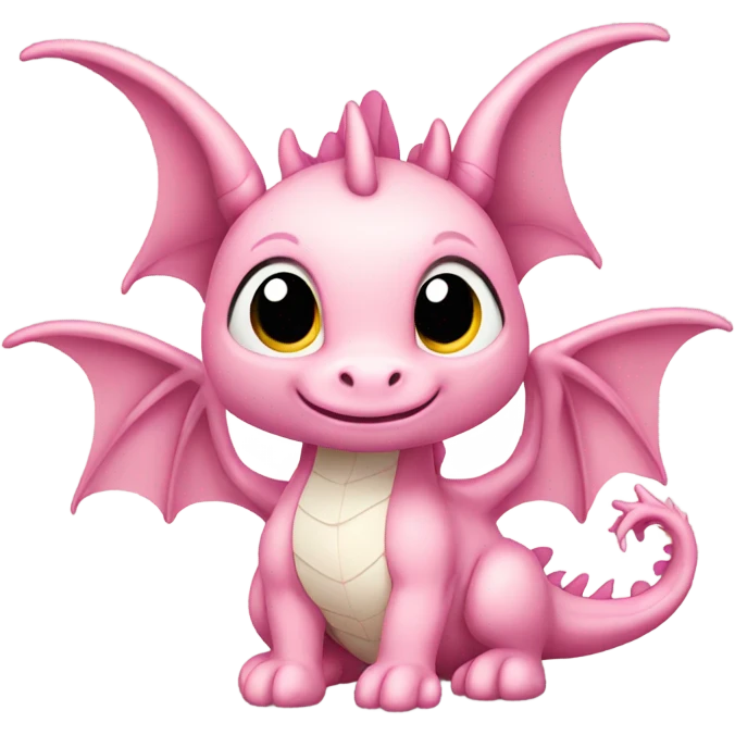 soft pink dragon emoji