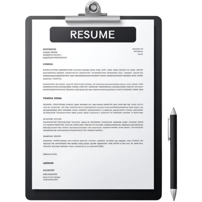 resume letter emoji