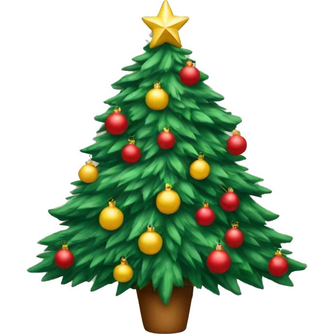 Preppy christmas tree emoji