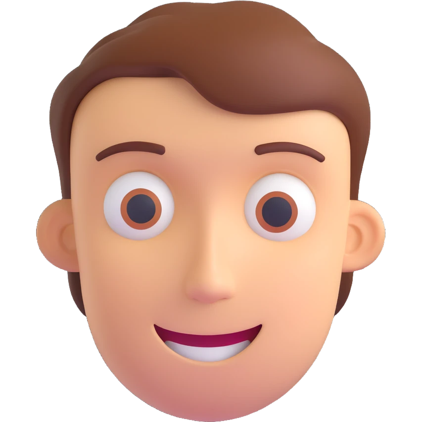 thinking face with a smile emoji