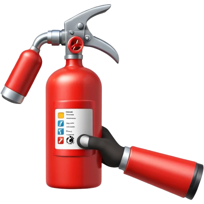 hand holding Fire extinguisher emoji