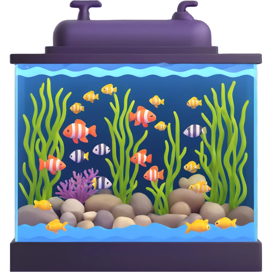 large public aquarium with sharks emoji