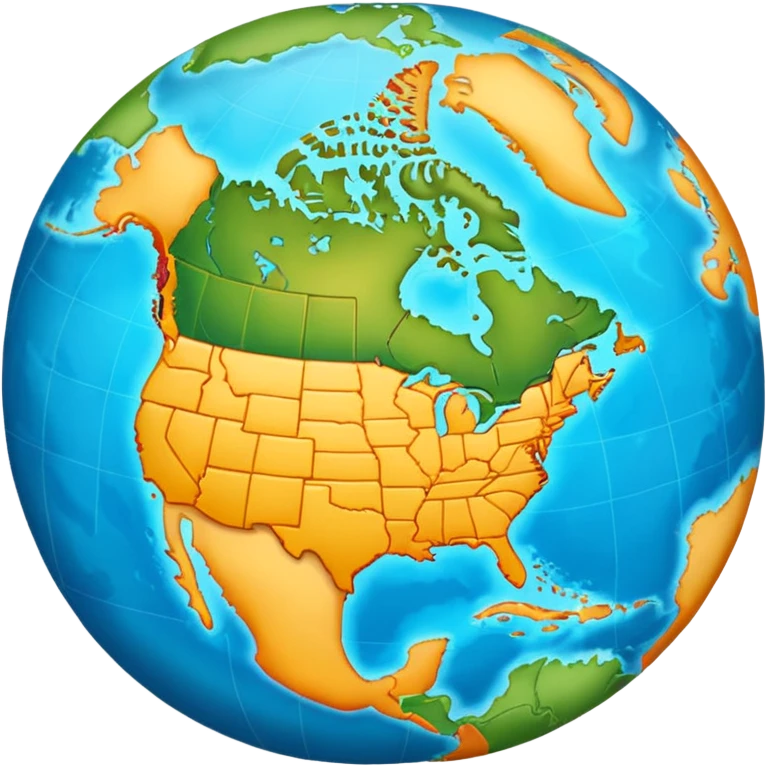 Map North America  emoji