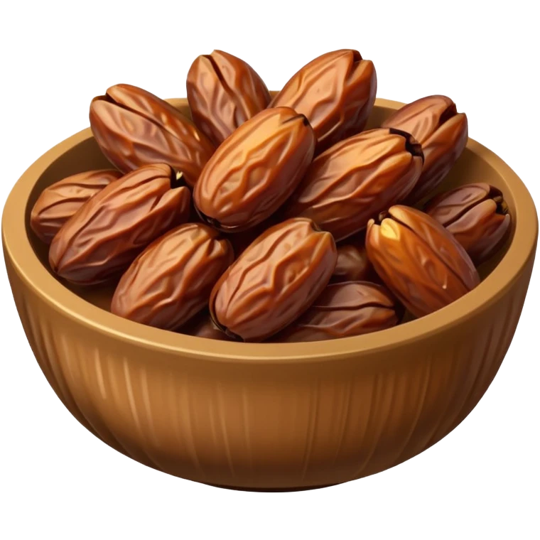 bowl filled with dates emoji