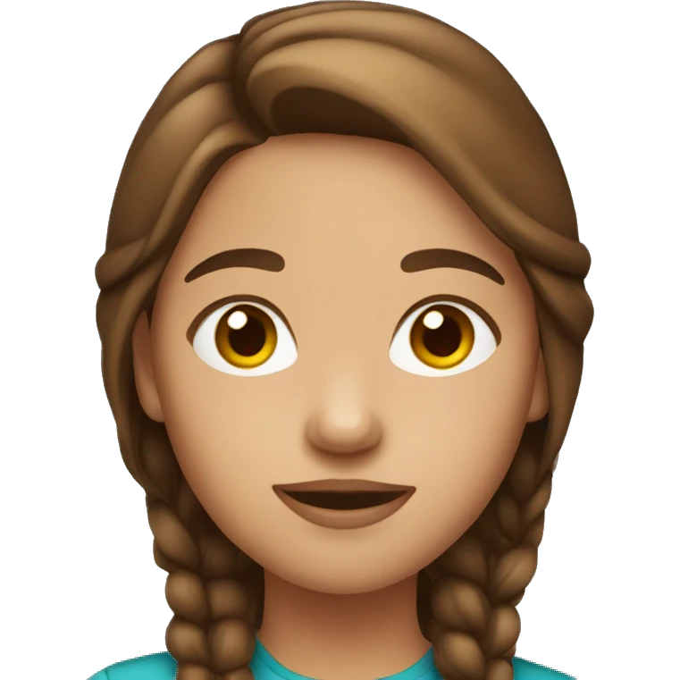 girl with brown hair emoji