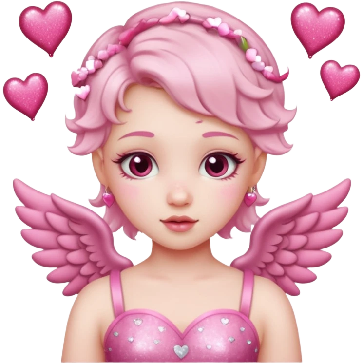 cupid bow and arrow super girly emoji