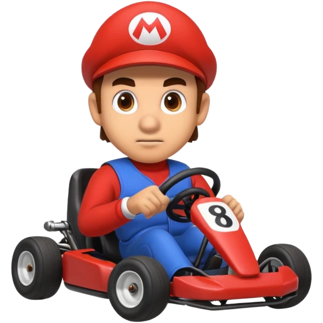 Mario fait du kart emoji