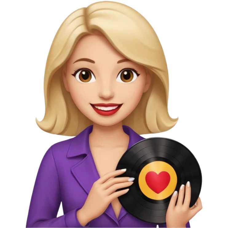 Vinyl Record Collector woman emoji