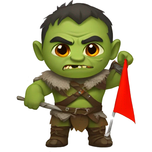 orc with rusian flag emoji