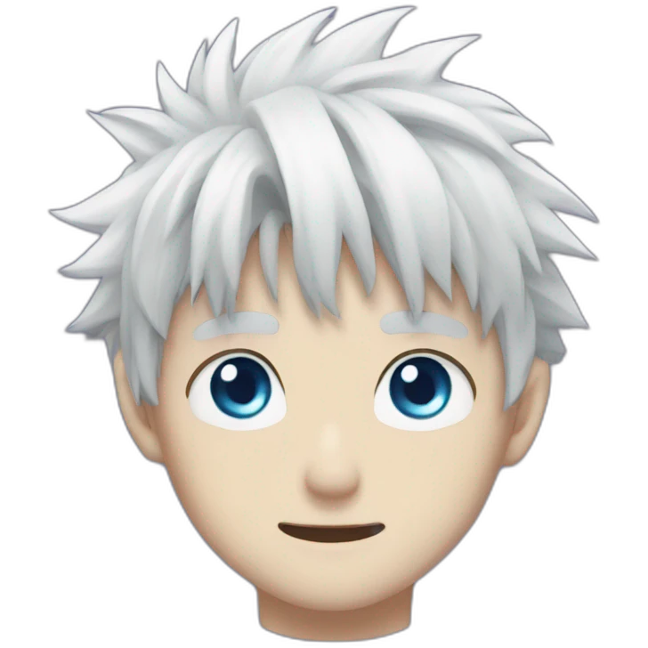 Killua with blue eyes emoji