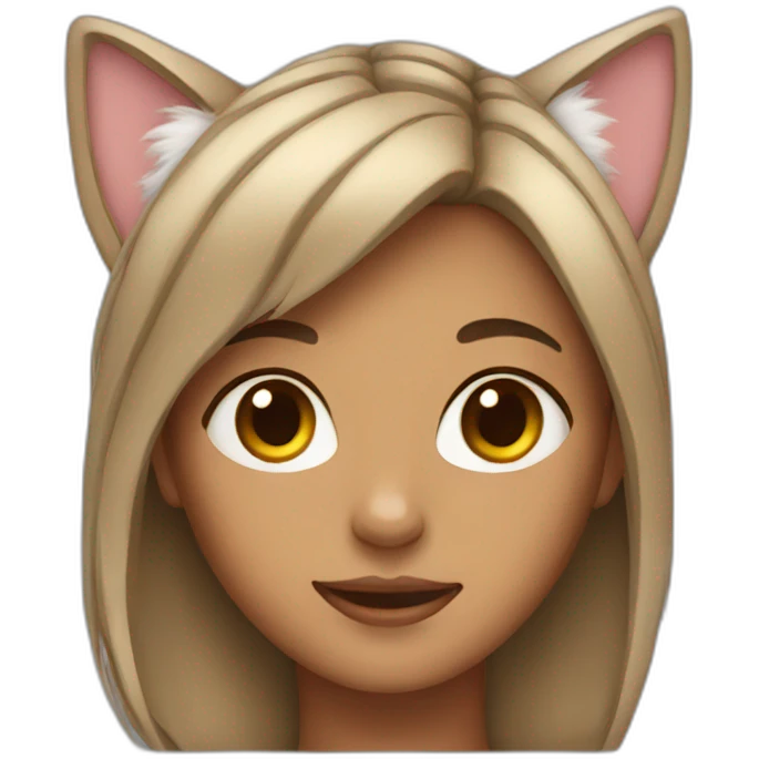 Women with kittens ears emoji