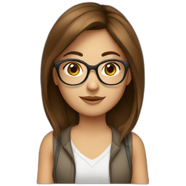 girl-with-brown-hair-and-very-round-glasses emoji