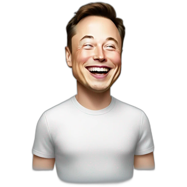Elon musk laughting emoji