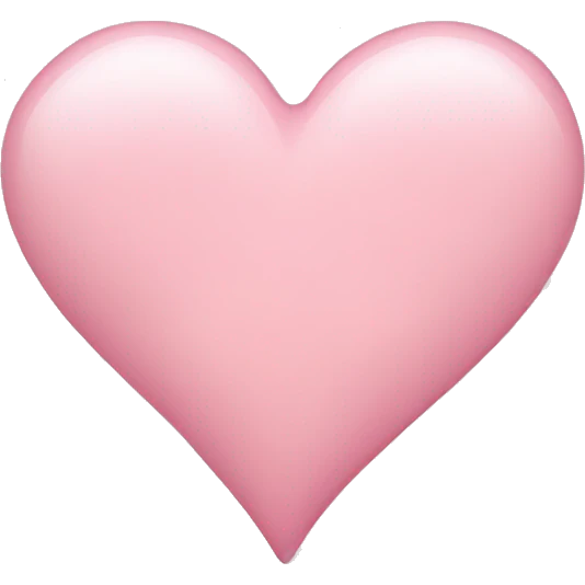 Light pink heart emoji