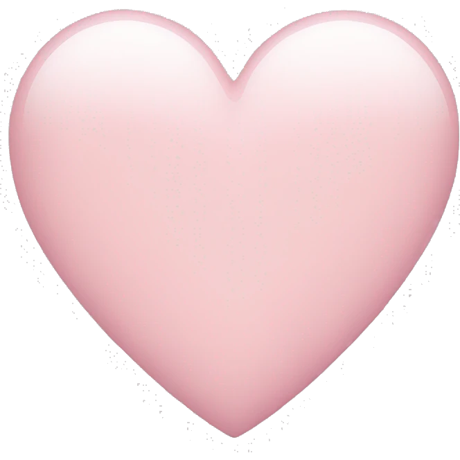 light pink heart emoji