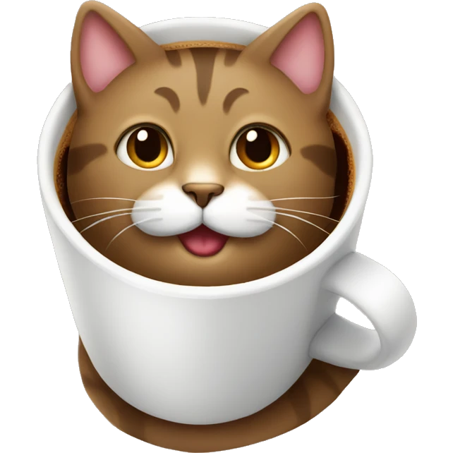 Coffee cat emoji