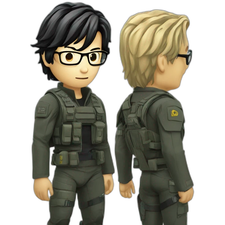 Hideo Kojima with Snake metal gear emoji