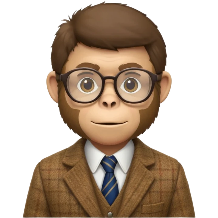 professor monkey emoji