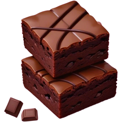 Brownie in pink pan emoji