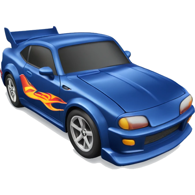 Hot wheel, hot rod, Toyota 86, dark blue, rear spoiler, tooned  emoji