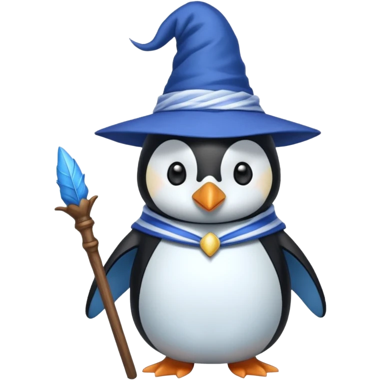 Penguin Wizard emoji
