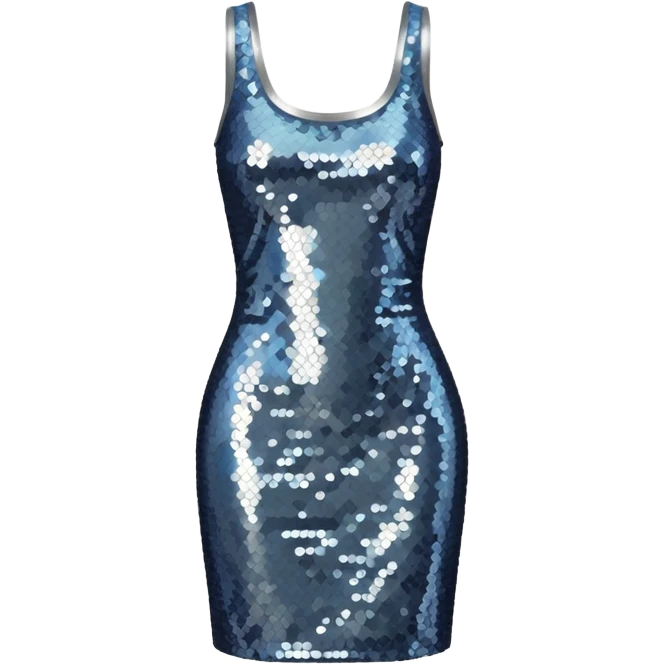 sequin dress emoji