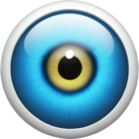 all-seeing electric blue grey white eye emoji