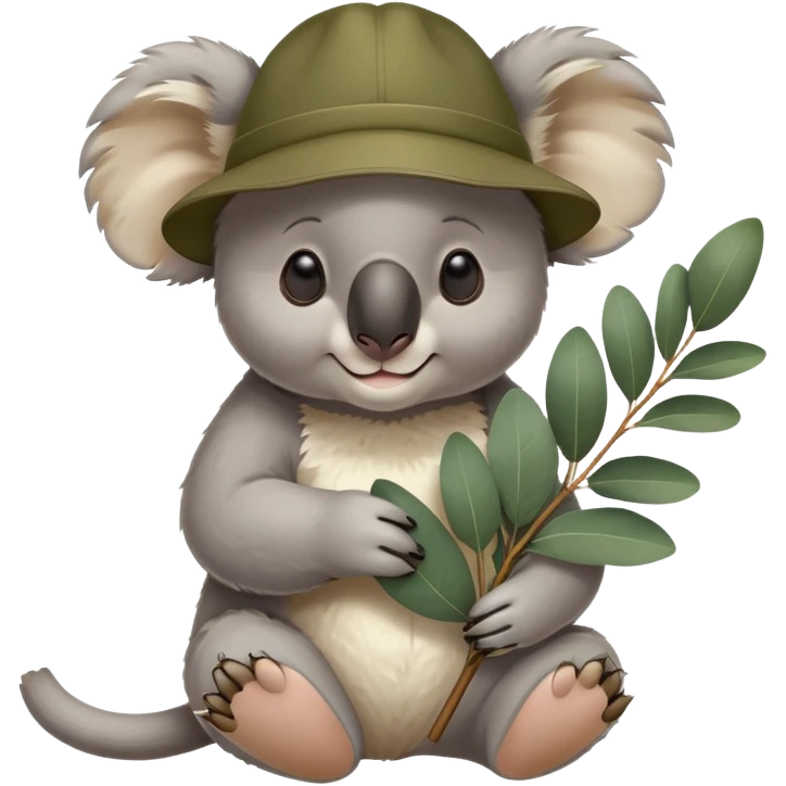 Australian Anzac Koala wearing slouch hat emoji