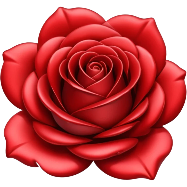 metal rose, without green leaves, just flower emoji