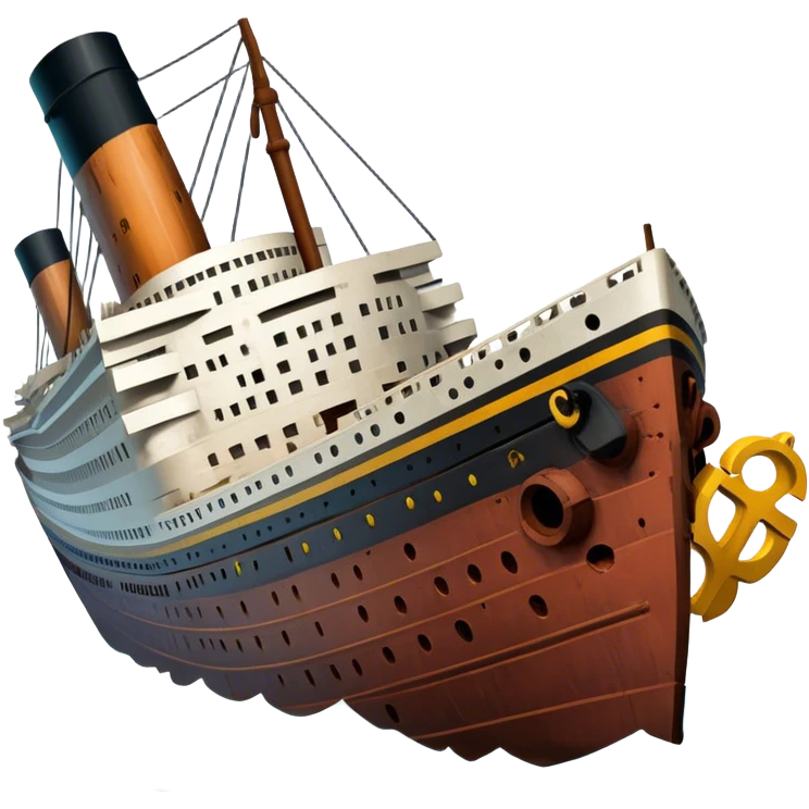 the wreck of the titanic emoji