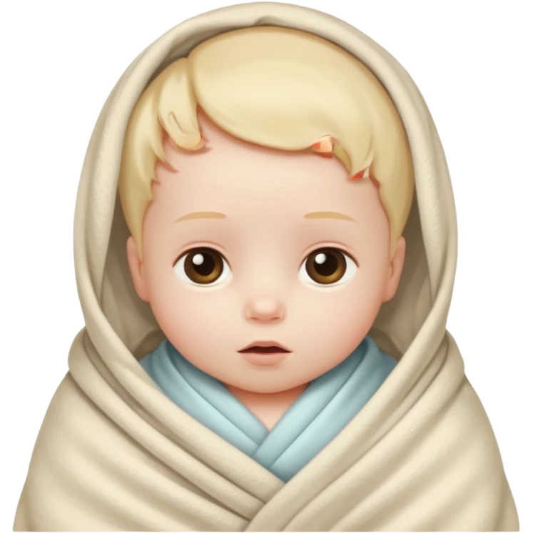Blanketed baby  emoji