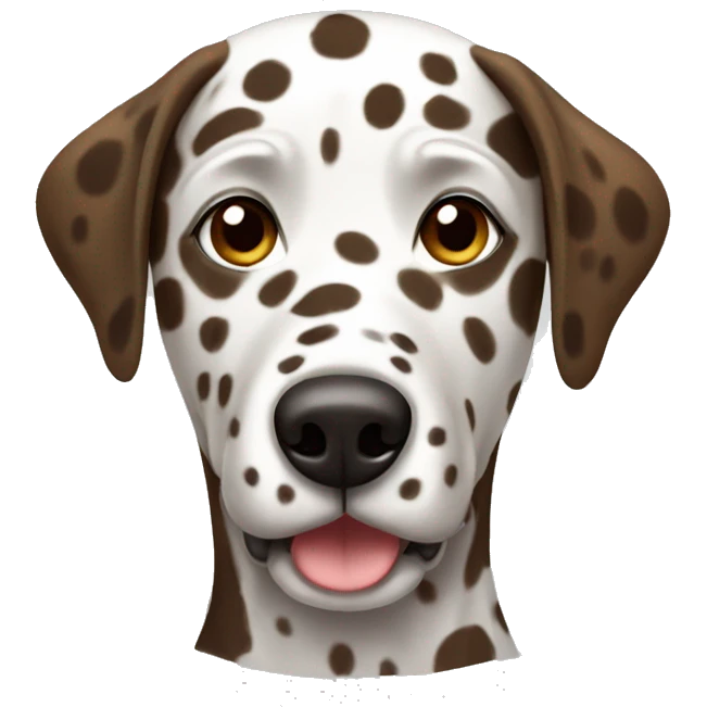 Brown Dalmatian  emoji