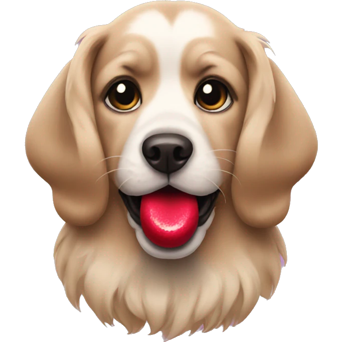 Dog with lipstick  emoji
