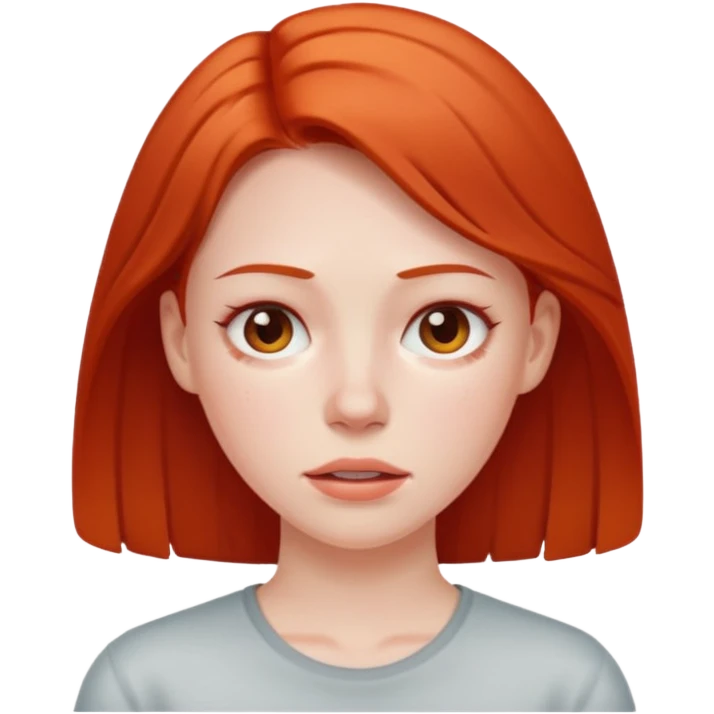woman feeling very hot, sweating with face redish emoji