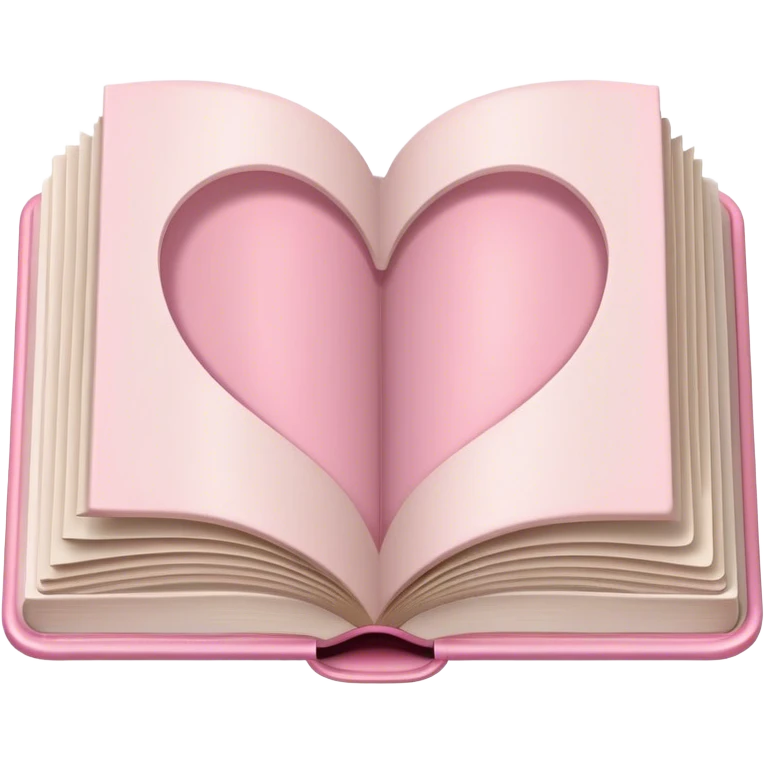 Light pink open book emoji