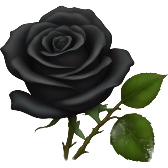 Black rose emoji
