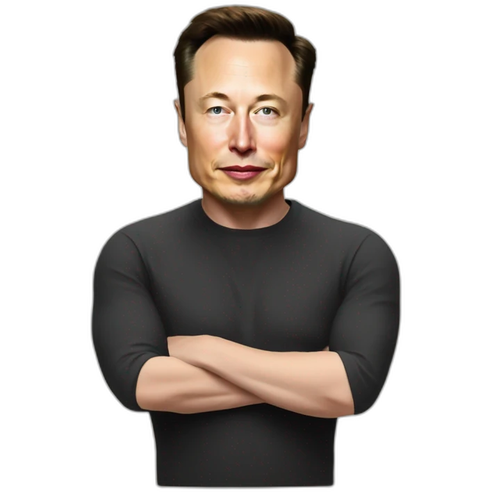 Elon musk kussing putin emoji