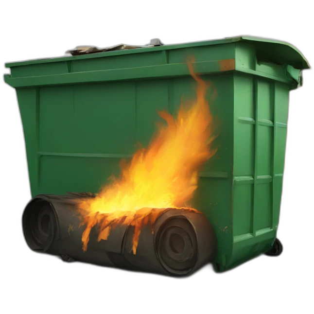 dumpster fire emoji