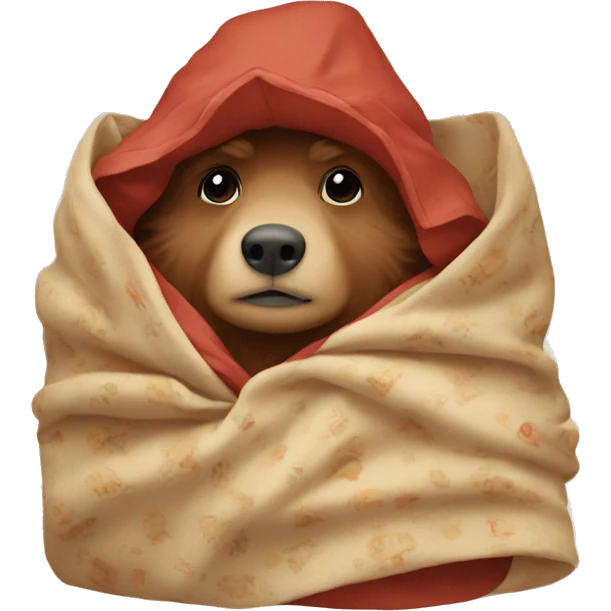 Paddington in a blanket emoji
