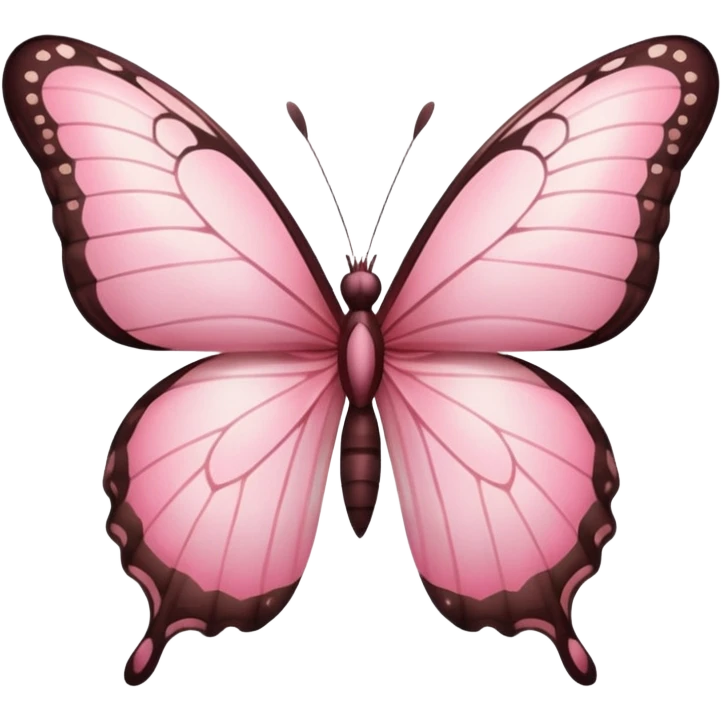 Pink butterfly emoji
