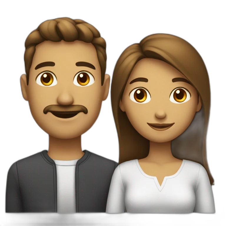 Homme et femme emoji