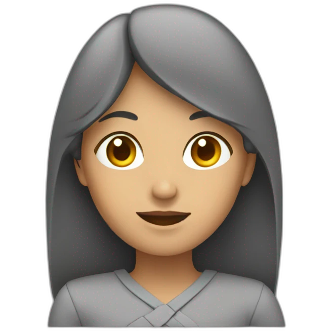 mujer contando emoji