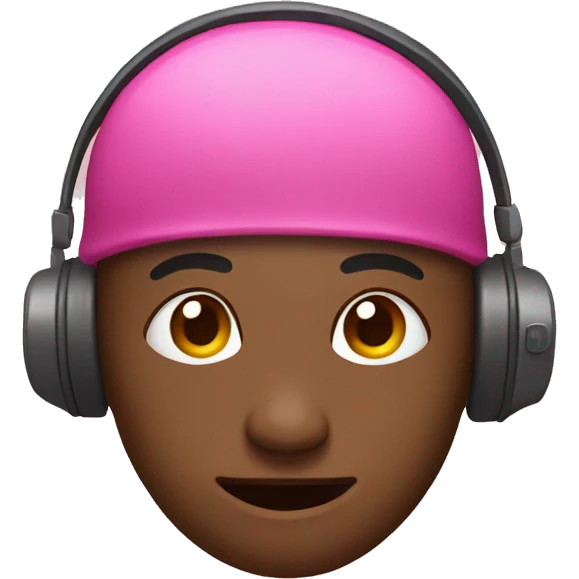 pink headpohones emoji
