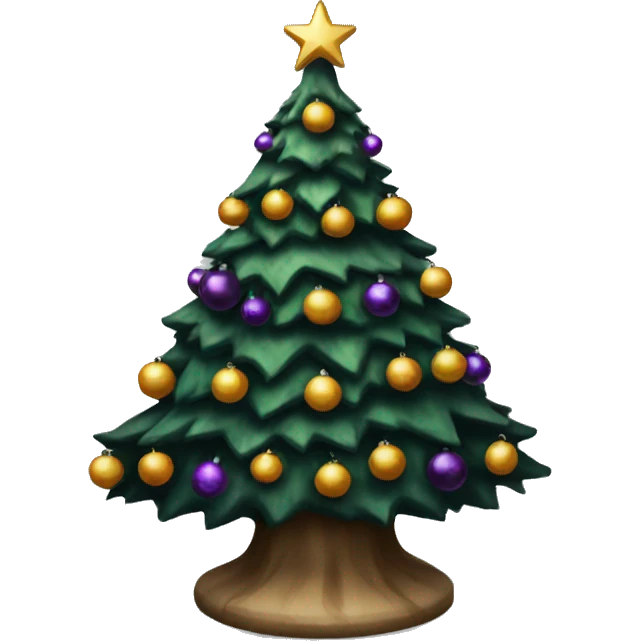Gothic Christmas tree emoji