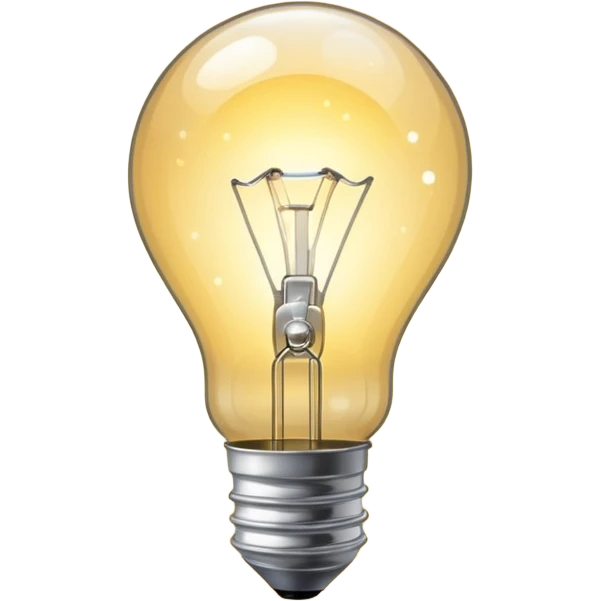 light bulb with sparkles around emoji