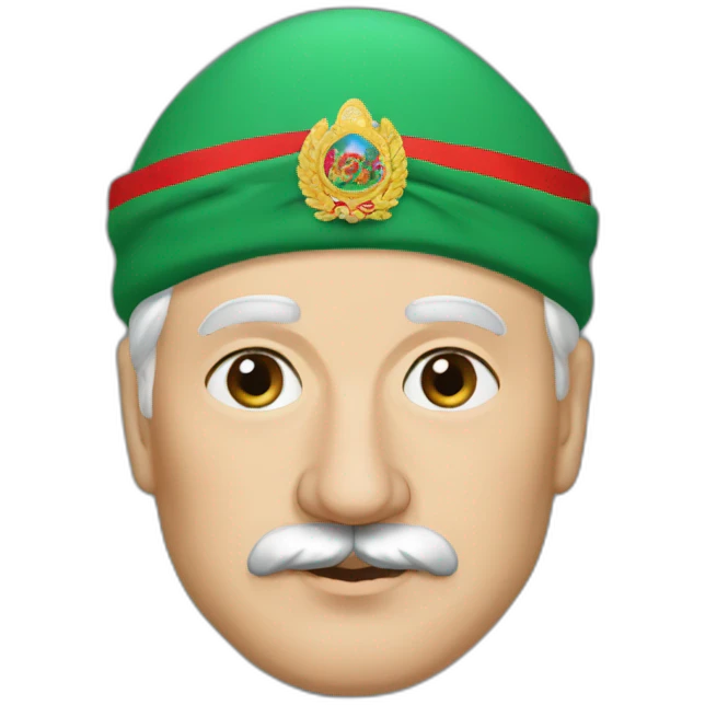 lukashenko with turban emoji