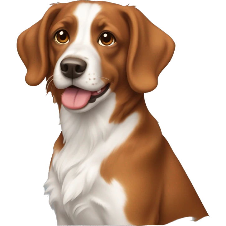 brittany spanile dog animai emoji